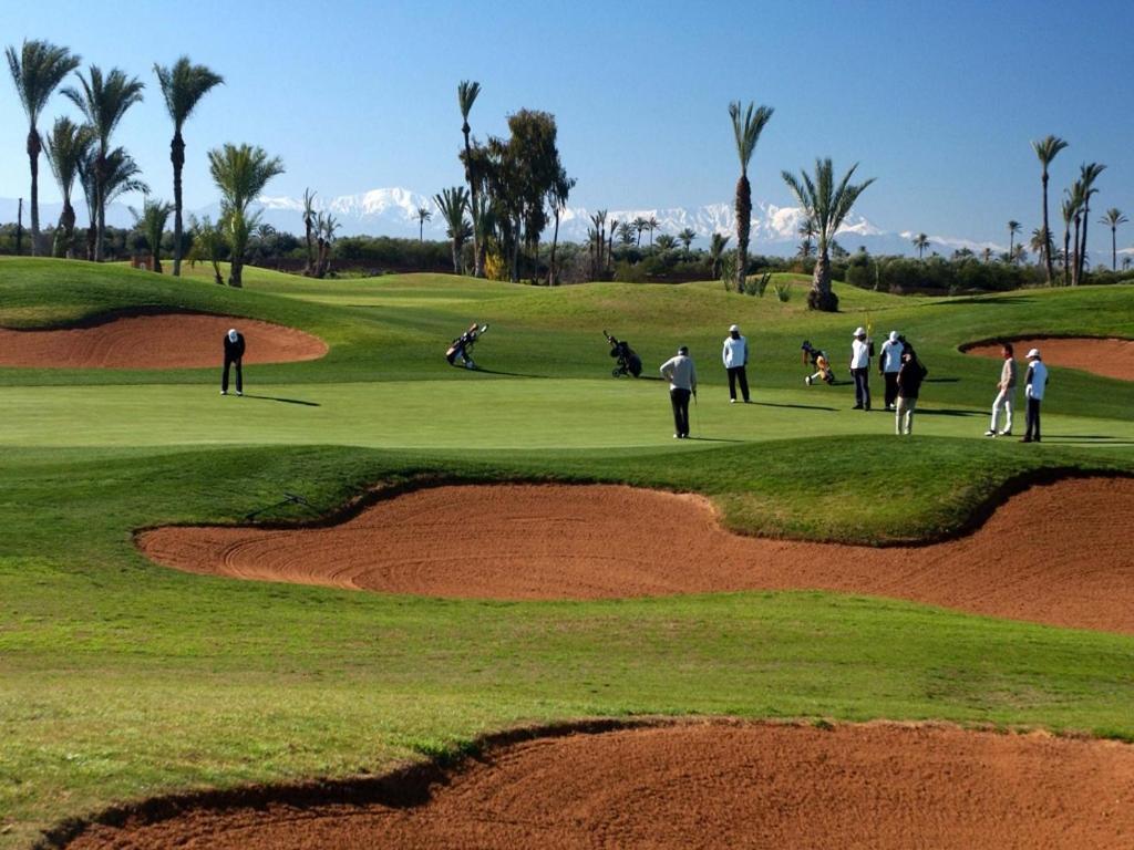 Super Apt T3 Rez De Jardin Prestigia Golf Piscine Appartamento Marrakesh