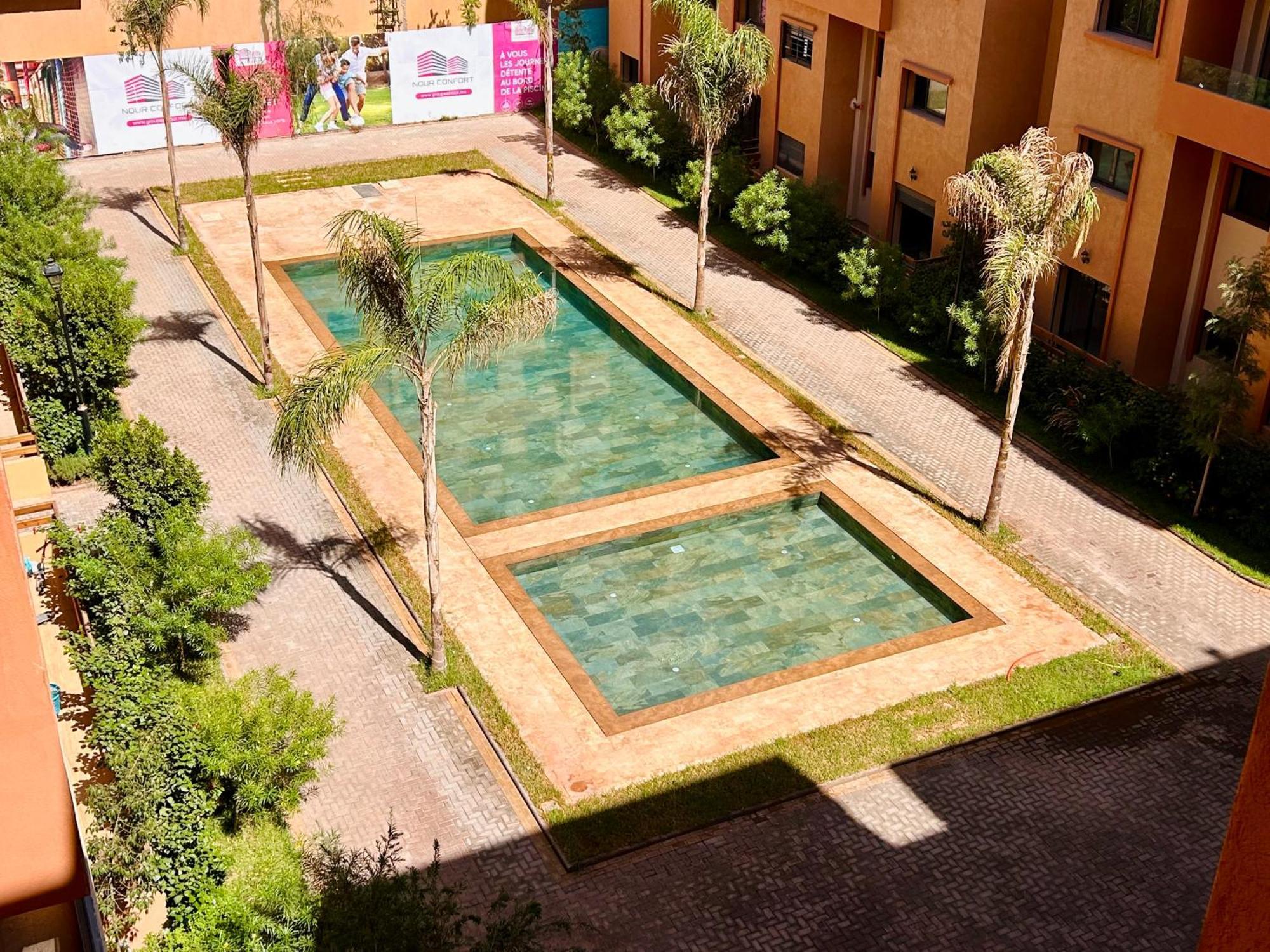 New Proche M Avenue , Swimming Pool , Fibre Optique Wifi , Parking Apartamento Marrakesh