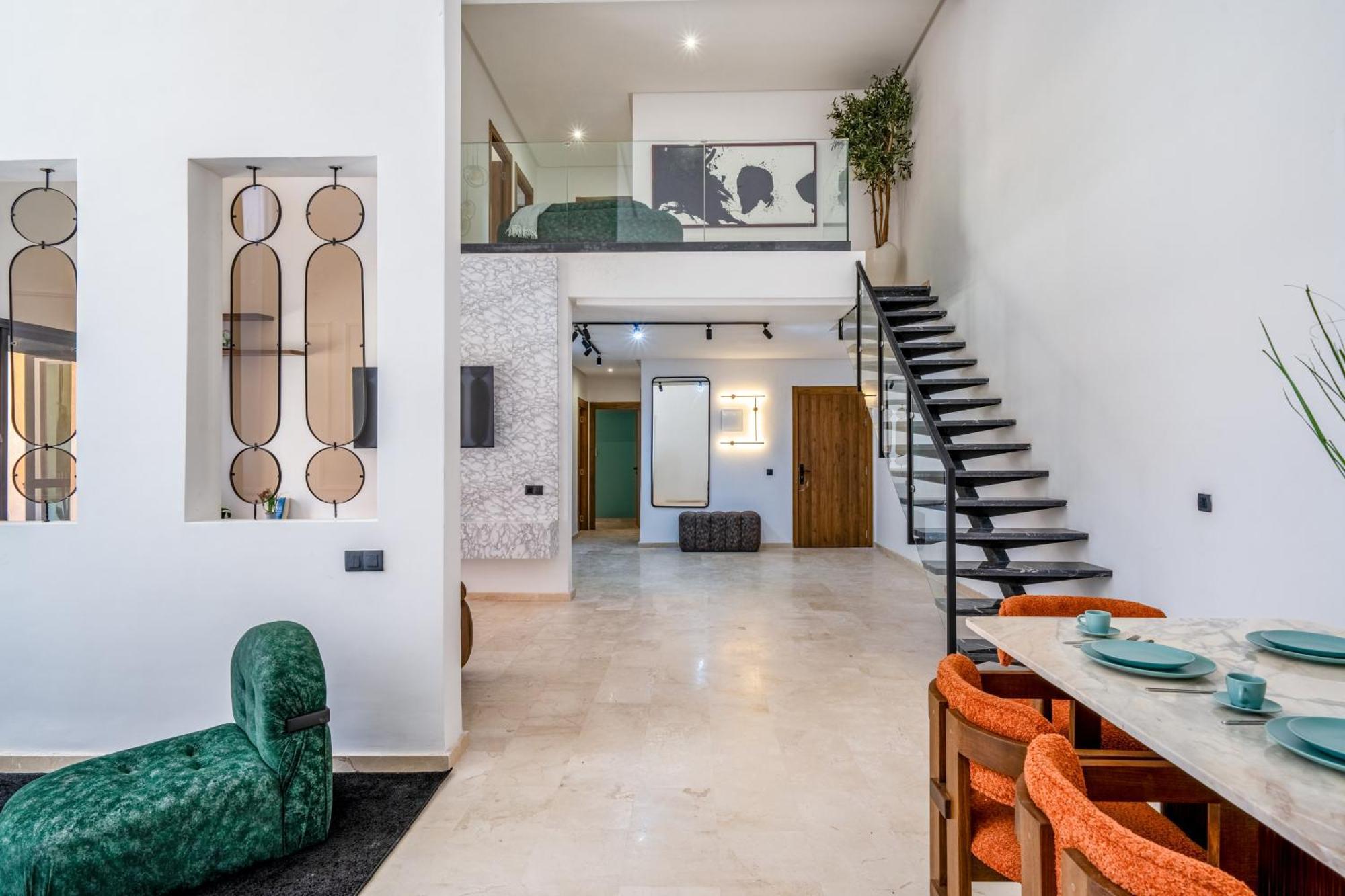 Appartement Duplex 5 A Marrakech Luxe, Vue Piscine
