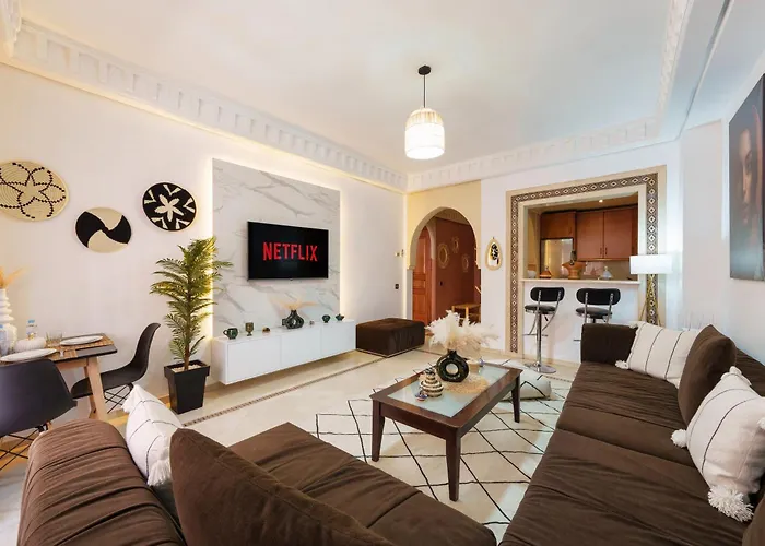 Appartement Chic Gueliz Plaza Avec Vue