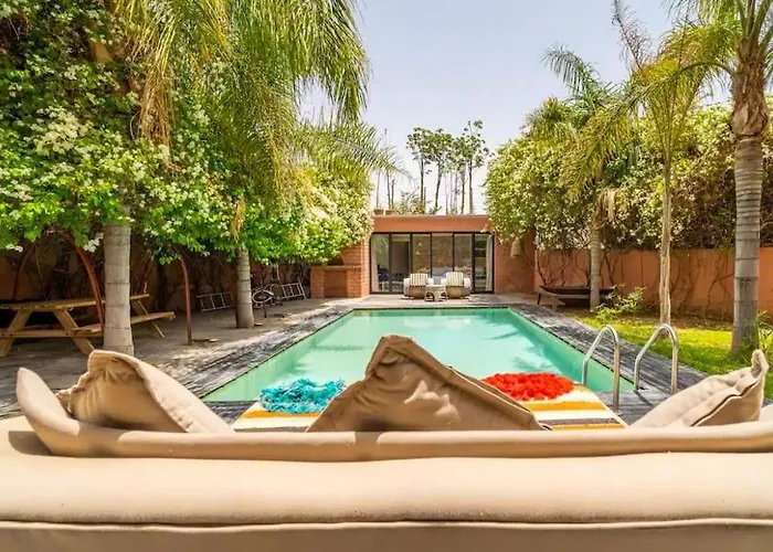 Villa De Luxe Au Coeur De La Palmeraie Avec Piscine