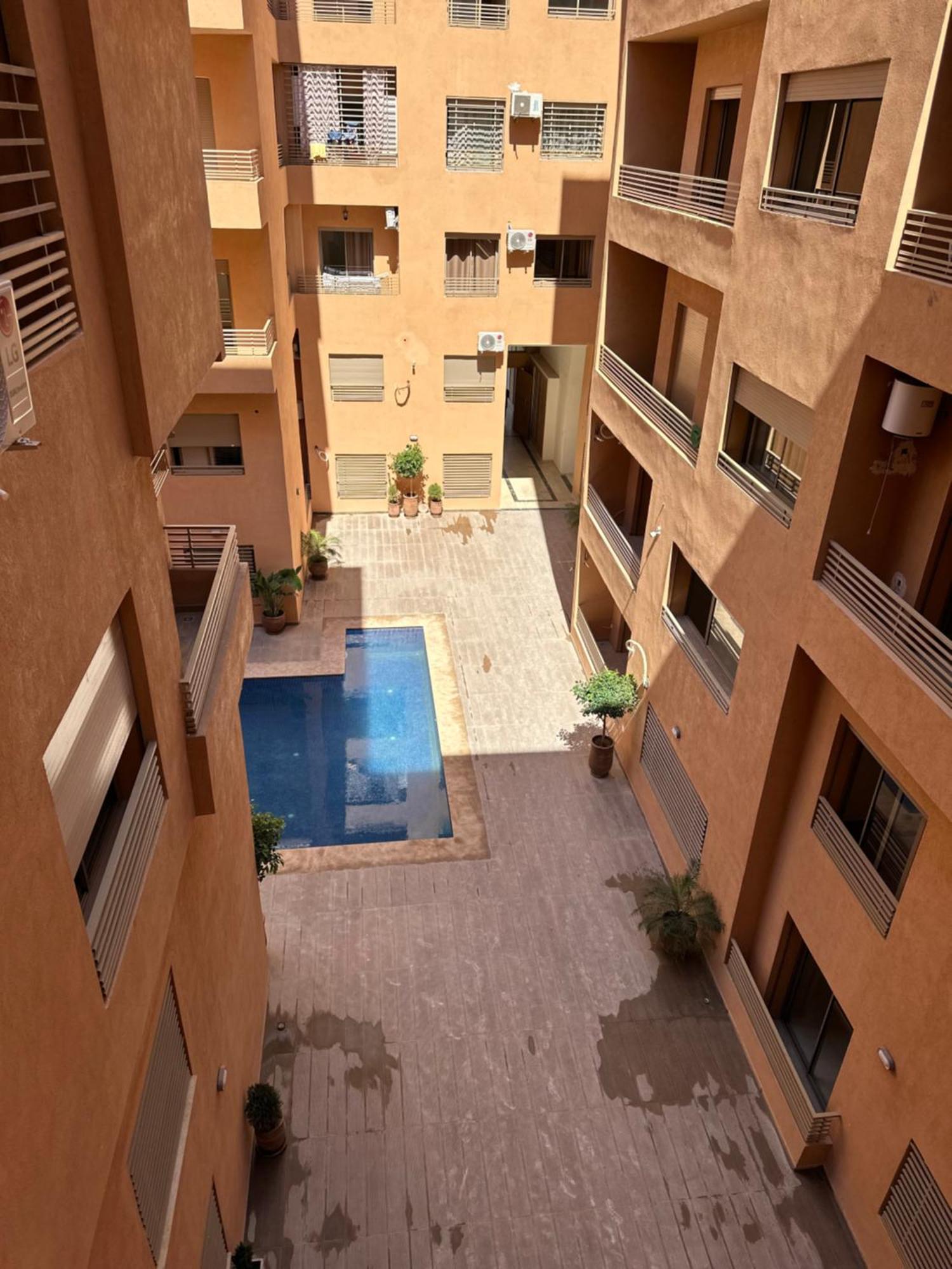 Brand New Modern 2 Bedroom With Swimming Pool, Netflix & Iptv Appartement Marrakesh