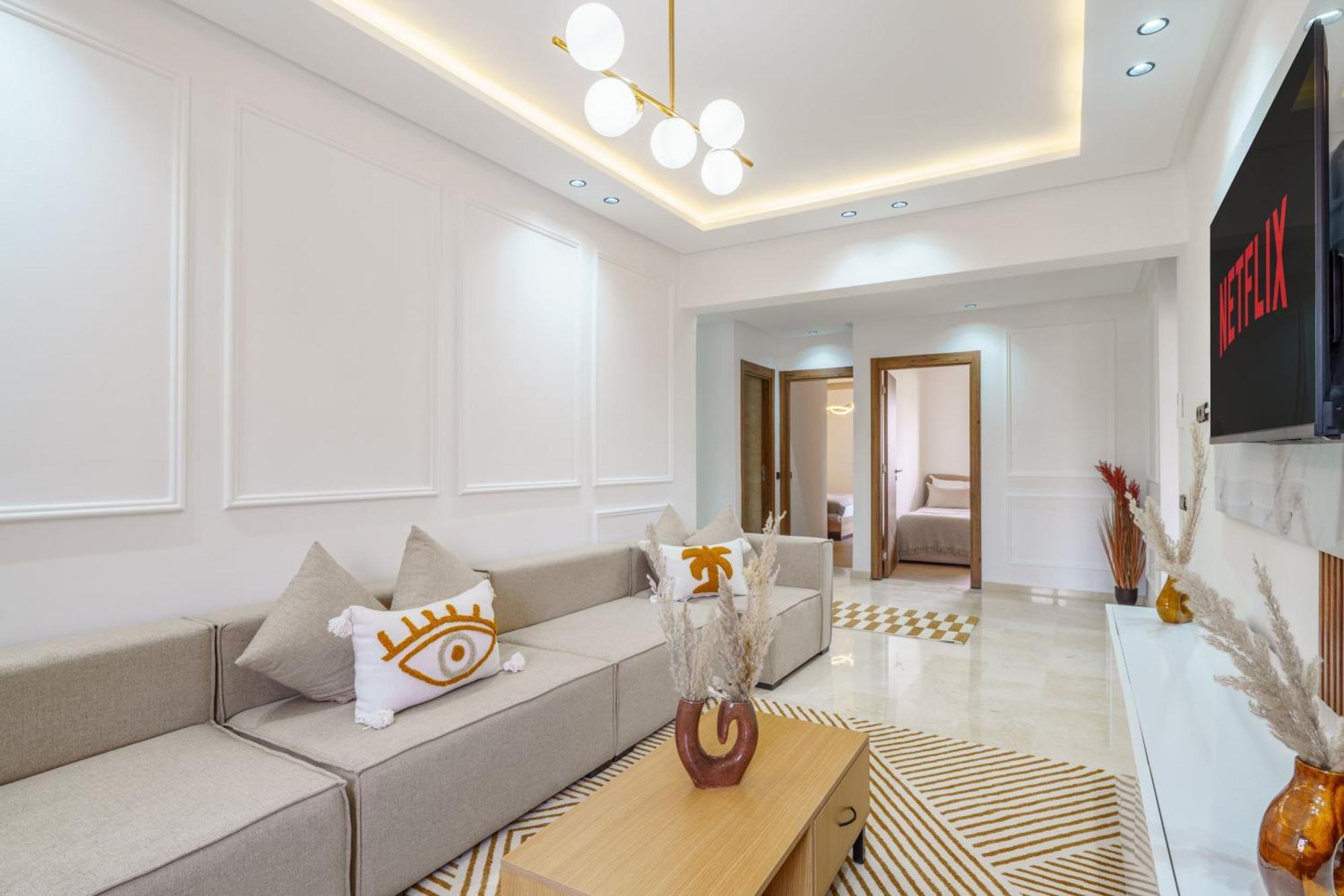 Elegant And Cozy 3 Bedrooms In Hivernage Apartment Marrakesch