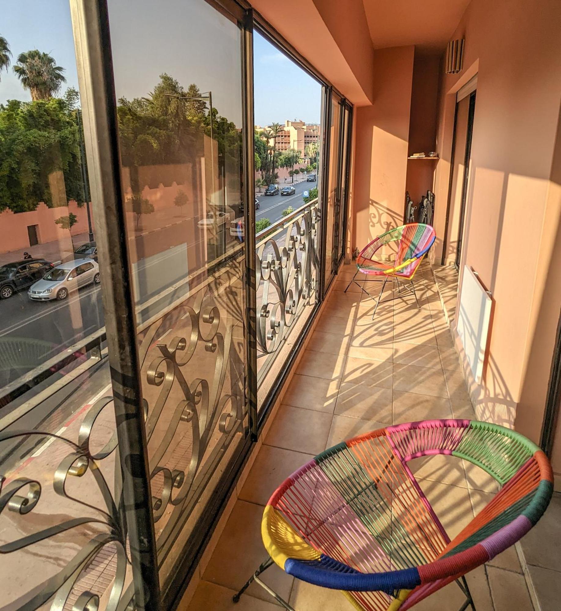 Panoramic View Majorelle Garden With Pool Apartment