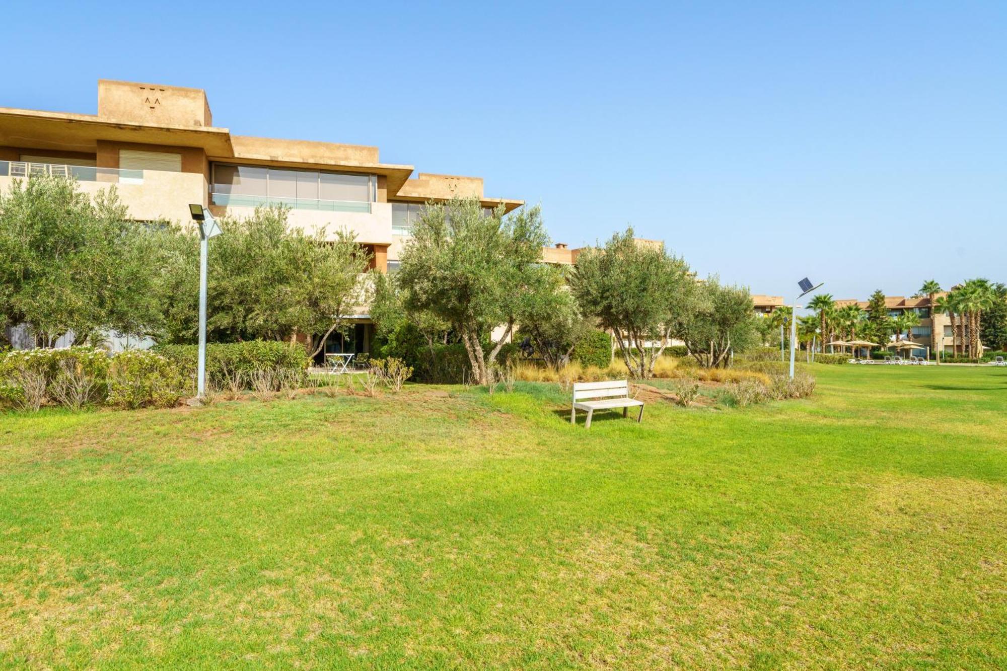Luxury Xl Golf View Retreat Private Garden Apartment Marrakesch