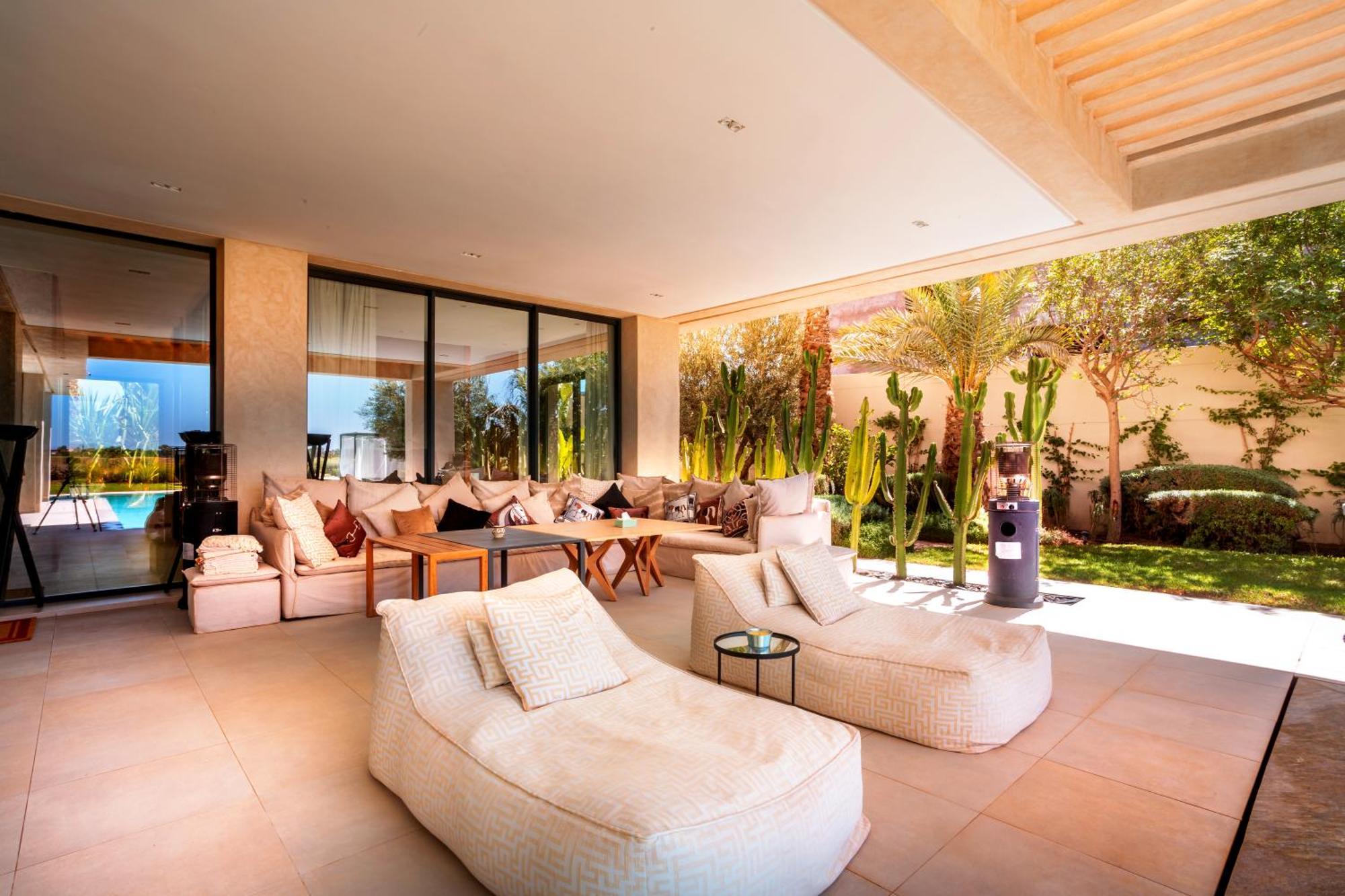 Villa De Luxe A Marrakech, Piscine Jacuzzi, Vue Golf A Amelkis *
