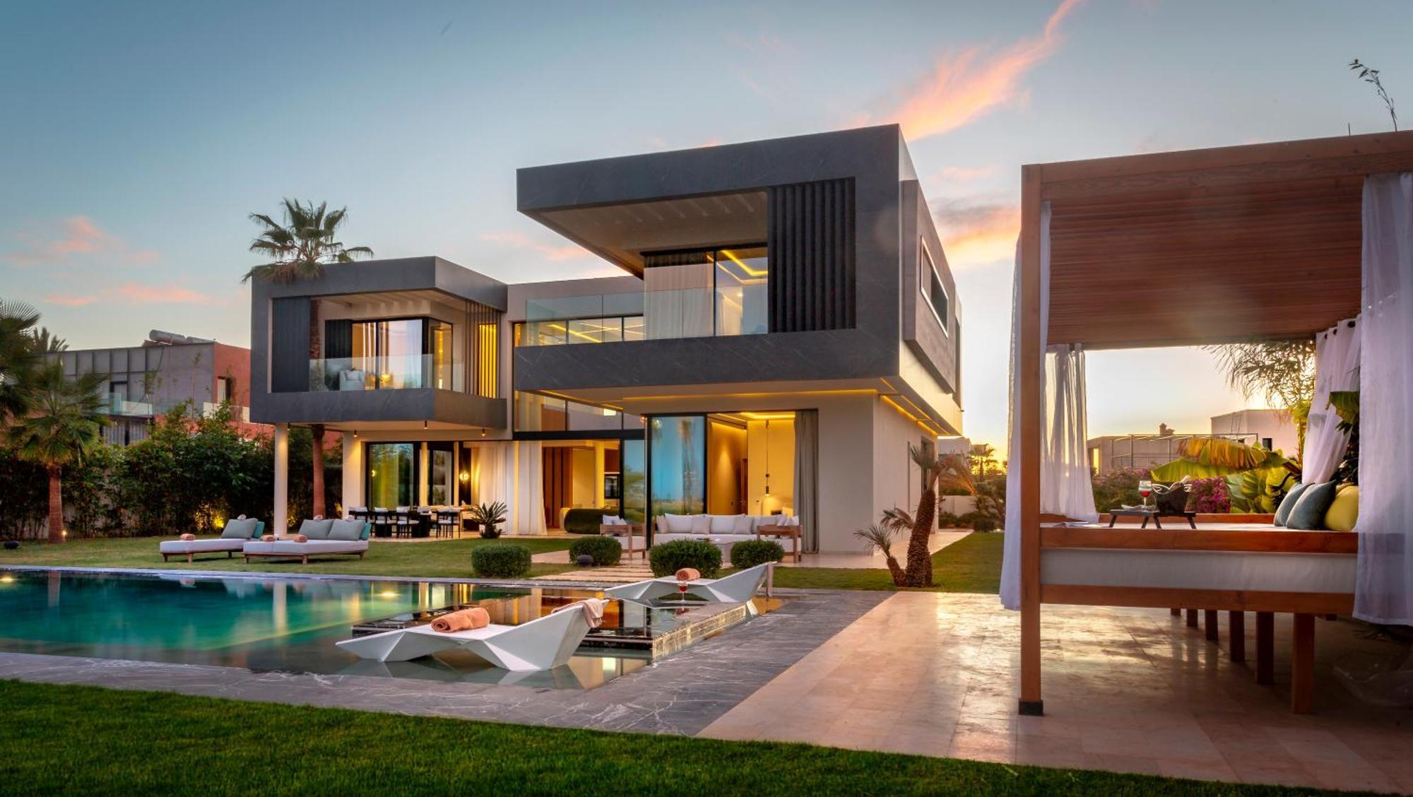 Villa De Luxe A Marrakech, Piscine Jacuzzi, Vue Golf A Amelkis Marrakesh