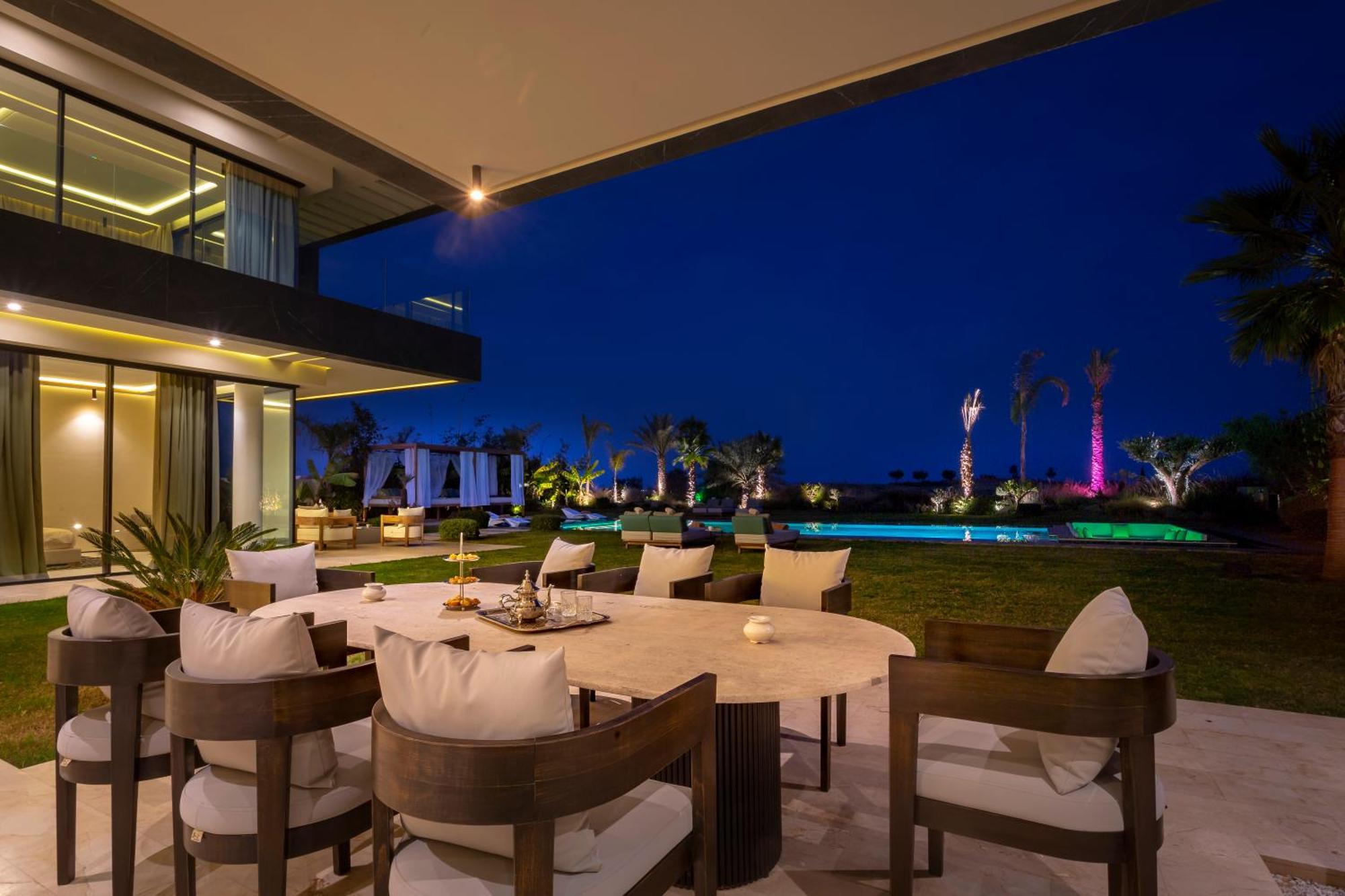 Villa De Luxe A Marrakech, Piscine Jacuzzi, Vue Golf A Amelkis *