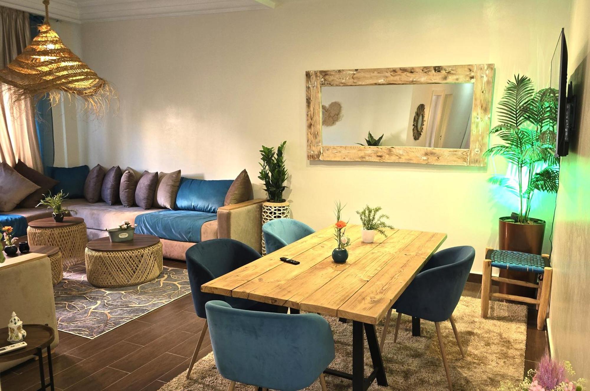 2 A Gueliz, Clim, Piscine, Parking Sous Terrain Prive Appartement Marrakesh