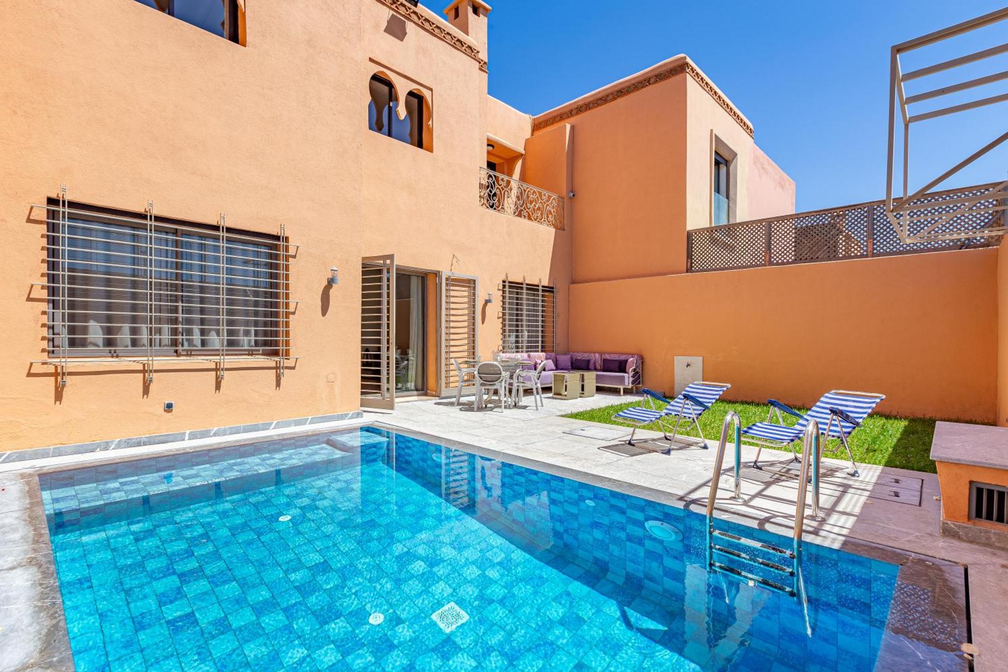 Targa 10 Min De Gueliz Piscine Privee Villa *