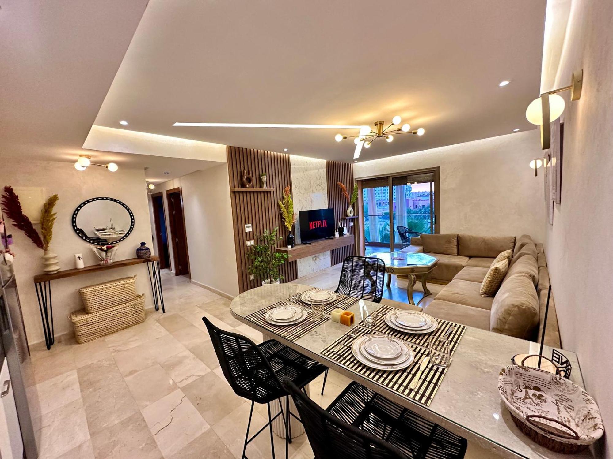 Appartement Pearl Garden 2 Luxe Cosy Moderne Marrakesh