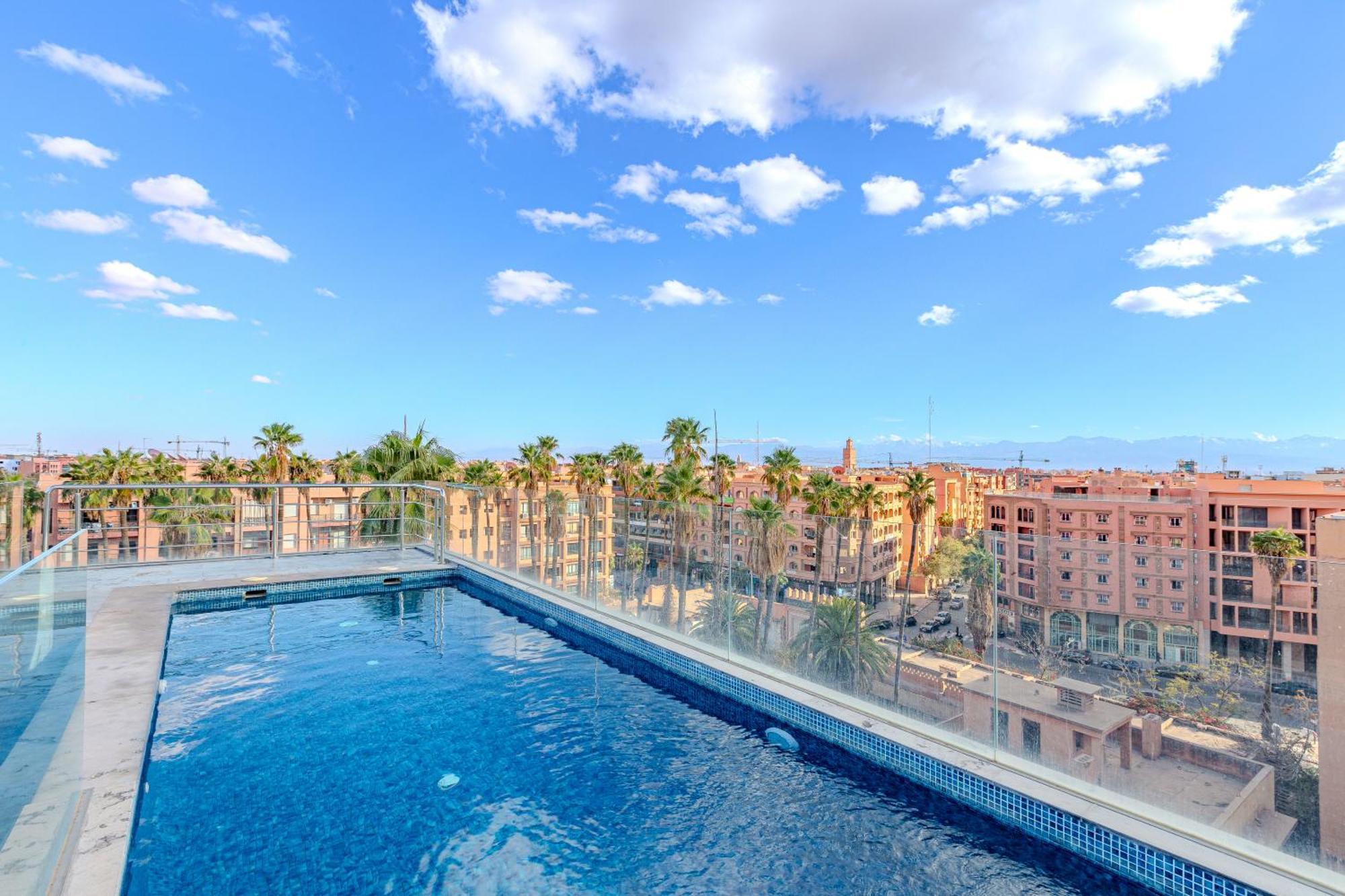 Appartement Exclusive Penthouse Gueliz Rooftop, Jacuzzi & Pool