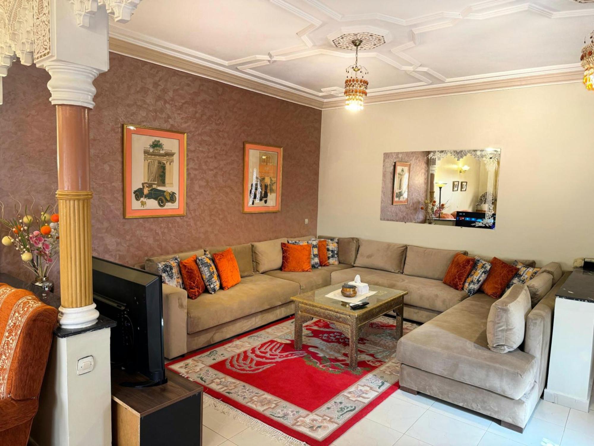 Oranger Family House Center, Private Large House, Terasse Garden View, Free Parking Appartamento Marrakesh