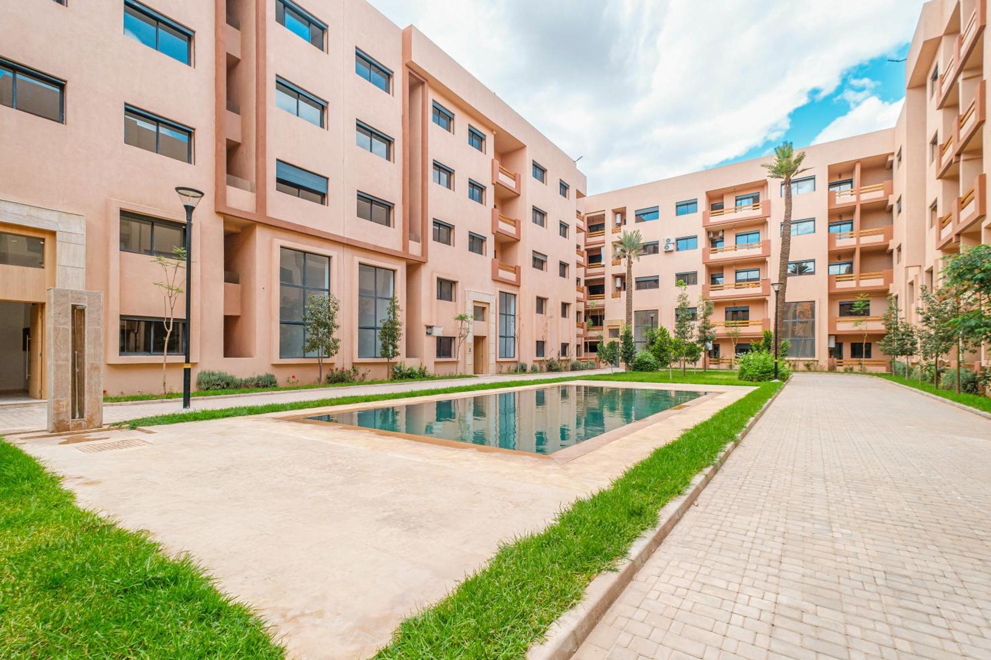 3 Min De Gueliz - Avec Balcon , Vue Piscine Apartment Marrakesh