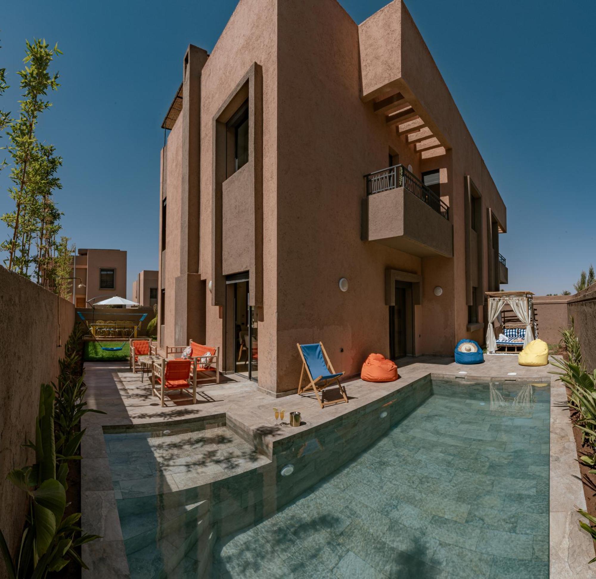 Secret Oasis - 4 Bedroom Rooftop, Pool&ac - Up To 10 Guests Marrakesh