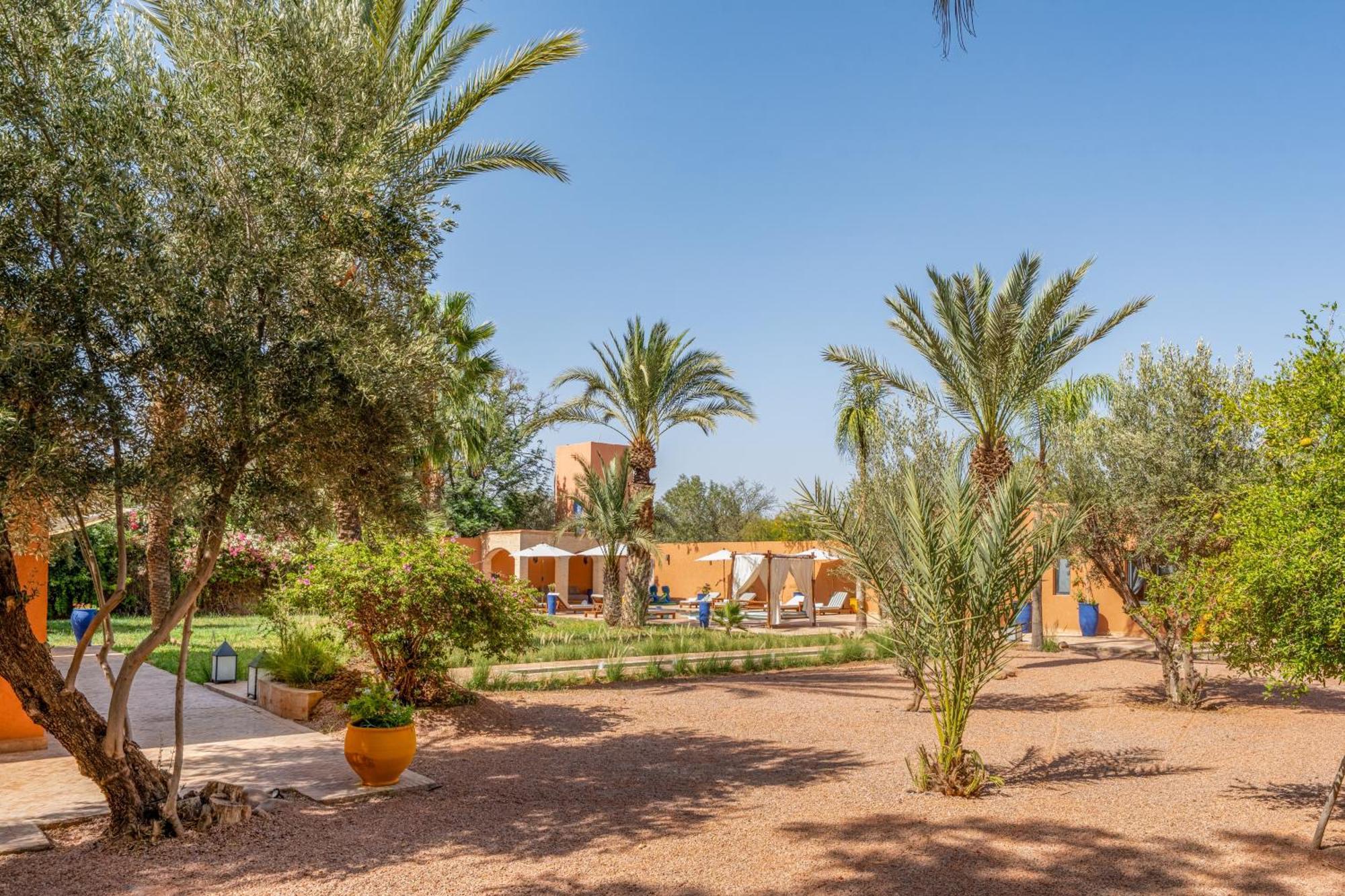 Villa Simari Palmeraie Marrakech Nouveau! Petit Dejeuner Compris-entierement Renovee-superbe Piscine Privee Chauffee-personnel De Maison Inclus-grand Jardin De 2000m2-terrain De Petanque-ambiance Typique Berbere-havre De Paix Marrakesh