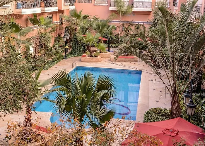 Beautiful, Great Equipped 122 M Holiday Apartment Near Majorelle Garden And Gueliz With Pool Views And A Large Balcony And Terrace