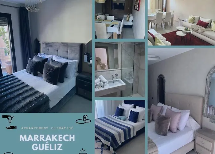 Appartement Neuf Climatise, Centre Marrakech.