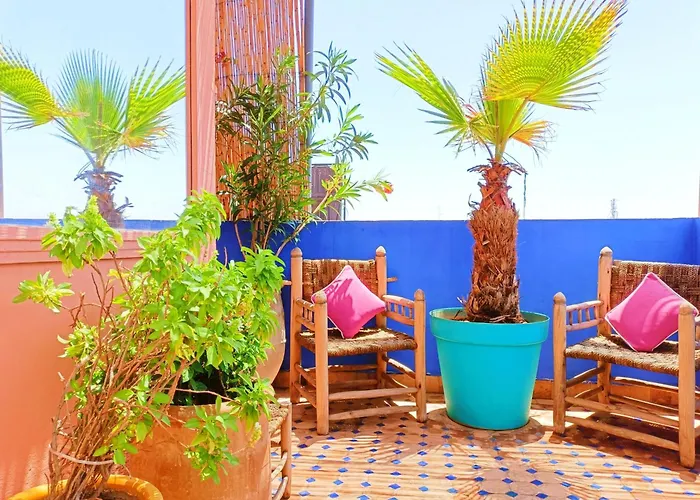 Rare : Superbe Appartement&Grande Terrasse Avec Vue Degagee Dans Le + Joli Quartier De Marrakech, Majorelle