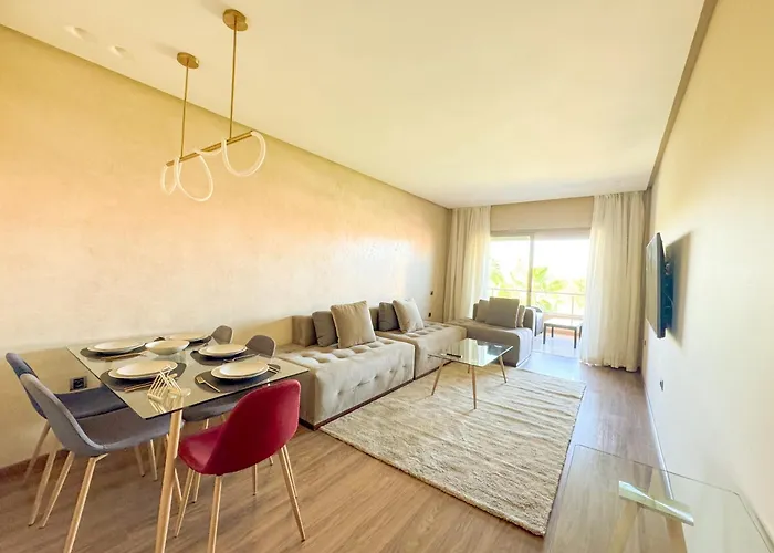 Elegant Appartement Familial Avec Vue Sur Golf Et Piscine - Prestigia Opale, Marrakech