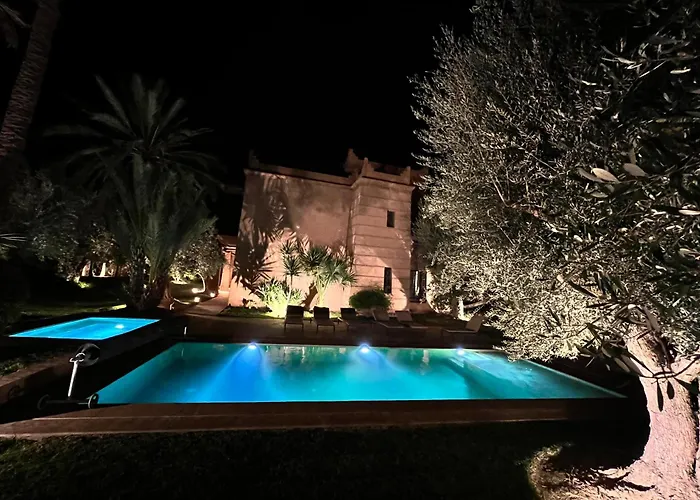 Villa Kasbah De Luxe, Piscine Et Jacuzzi Chauffes, Jardin Tropical