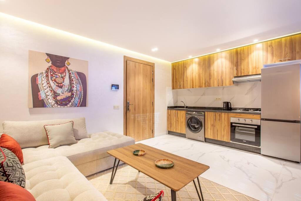 Design, Standing, Salon Modern, Terrasse Appartement Marrakesh