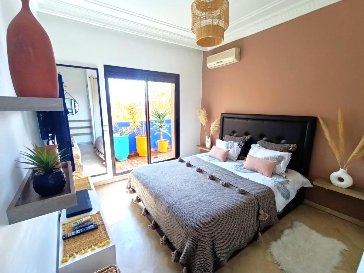 Rare : Superbe Appartement&grande Terrasse Avec Vue Degagee Dans Le + Joli Quartier De Marrakech, Majorelle Apartment *