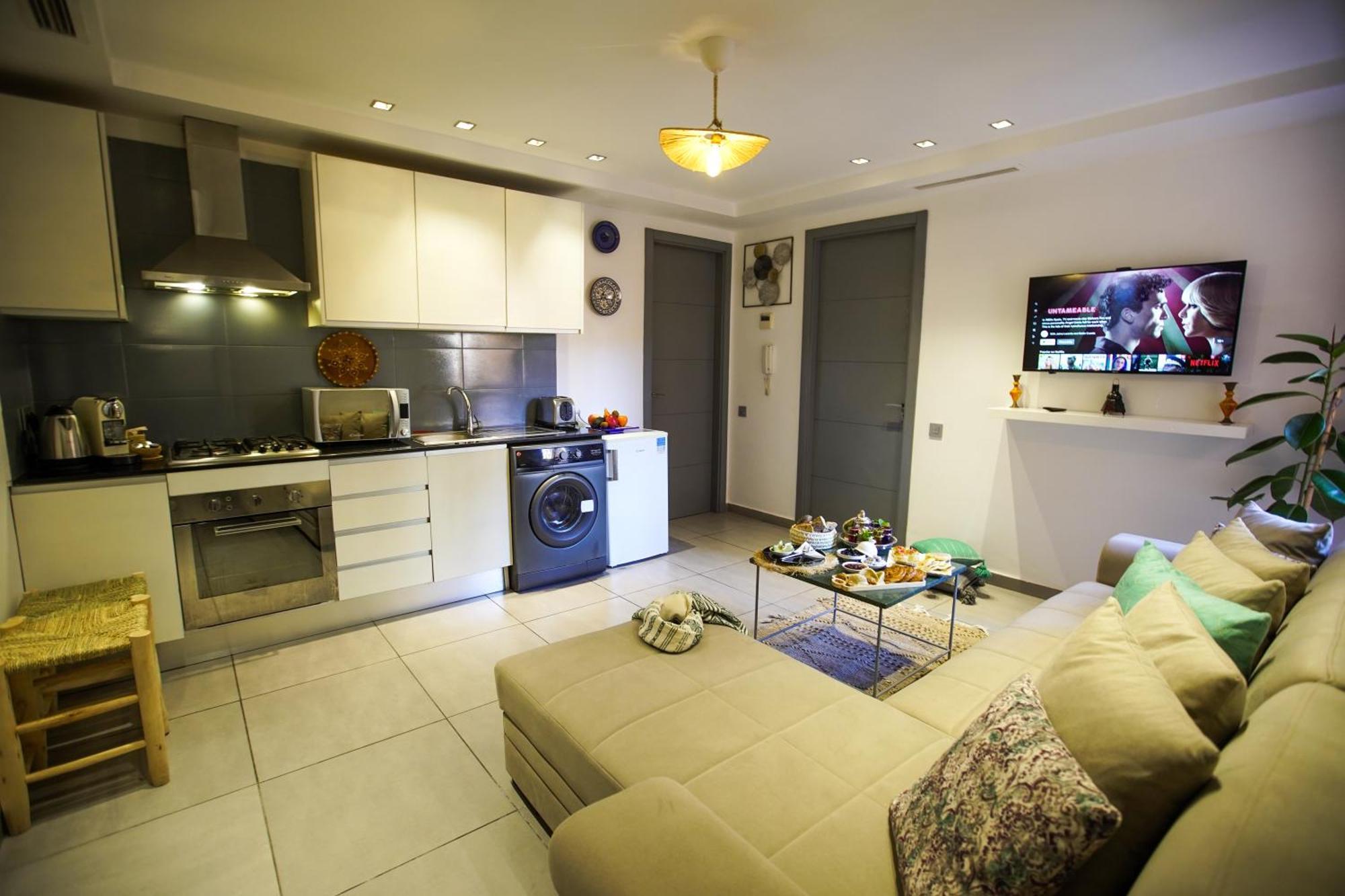 Apartment Lovely 2-bedroom With Ac-netflix-nespreso Marrakesch