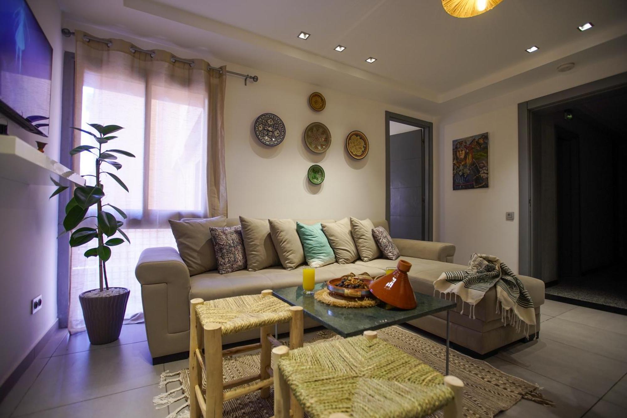 Lovely 2-bedroom With Ac-netflix-nespreso Marrakesch