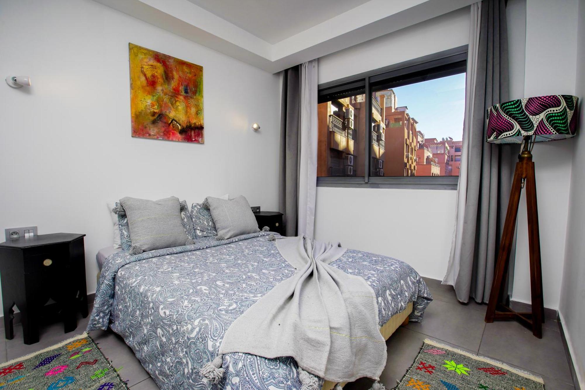 Apartment Lovely 2-bedroom With Ac-netflix-nespreso Marrakesch