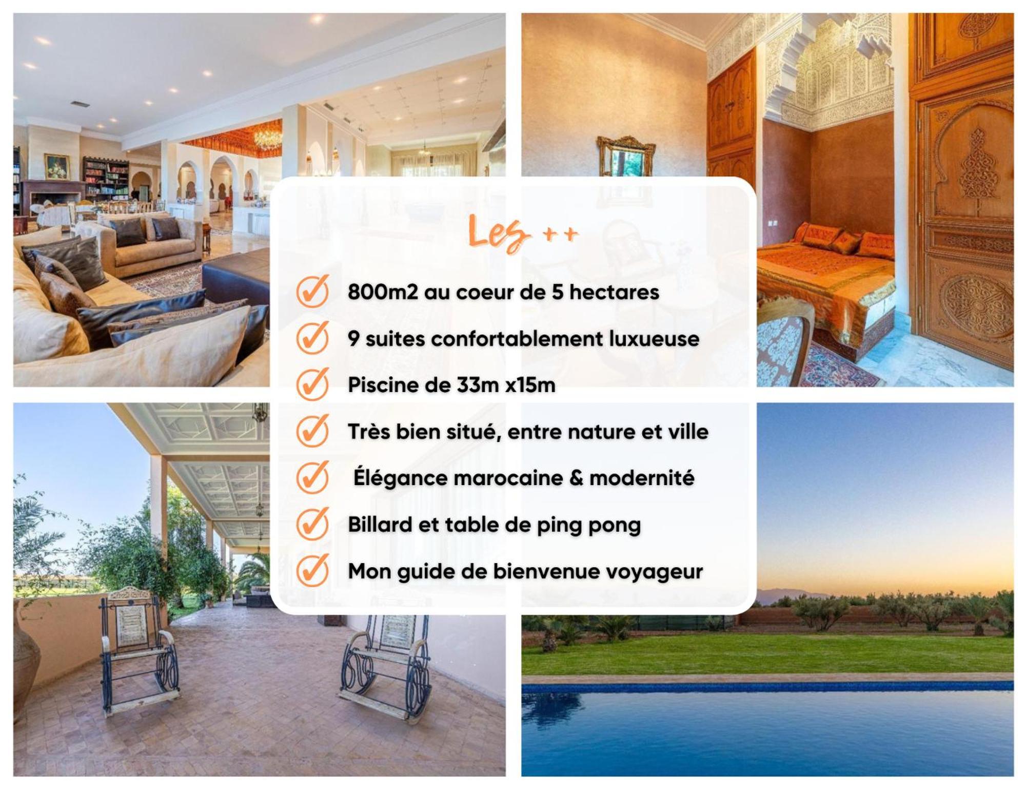La Houda Piscine Parking Prive 15 Min Marrakech - Ark Realty Villa *