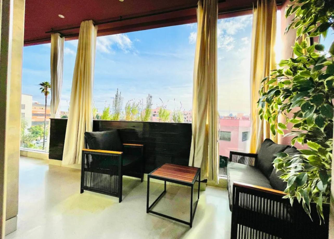Luxueux Avec Vue Panoramique Sur L'atlas Au Centre De Marrakech Appartement *