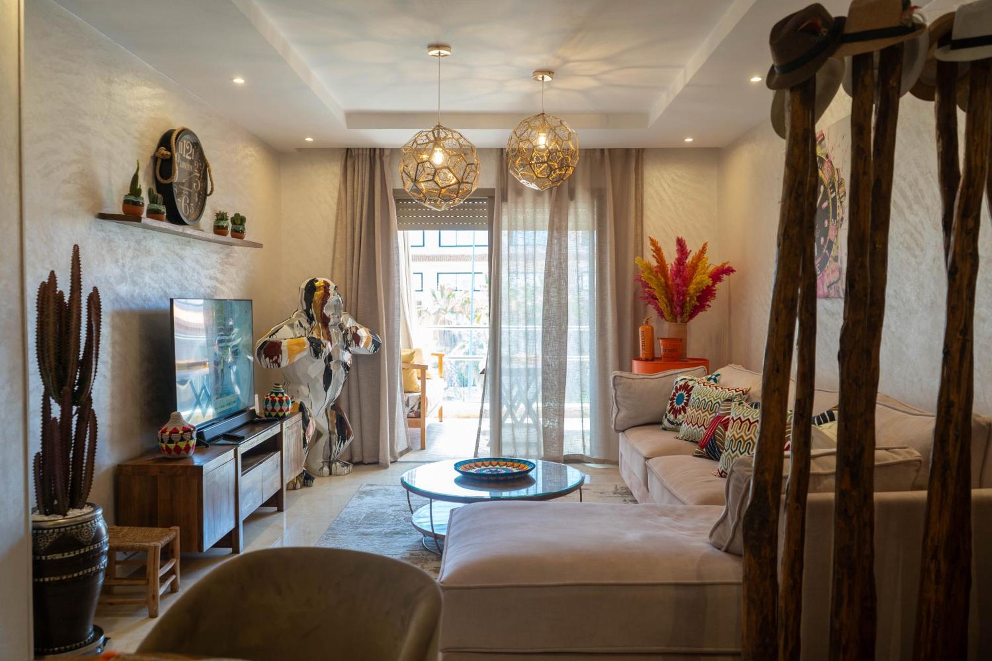 Appartement Magnifique Moderne De 2 Avec Piscine A 10 Min Du Centre De Marrakech Marrakesh