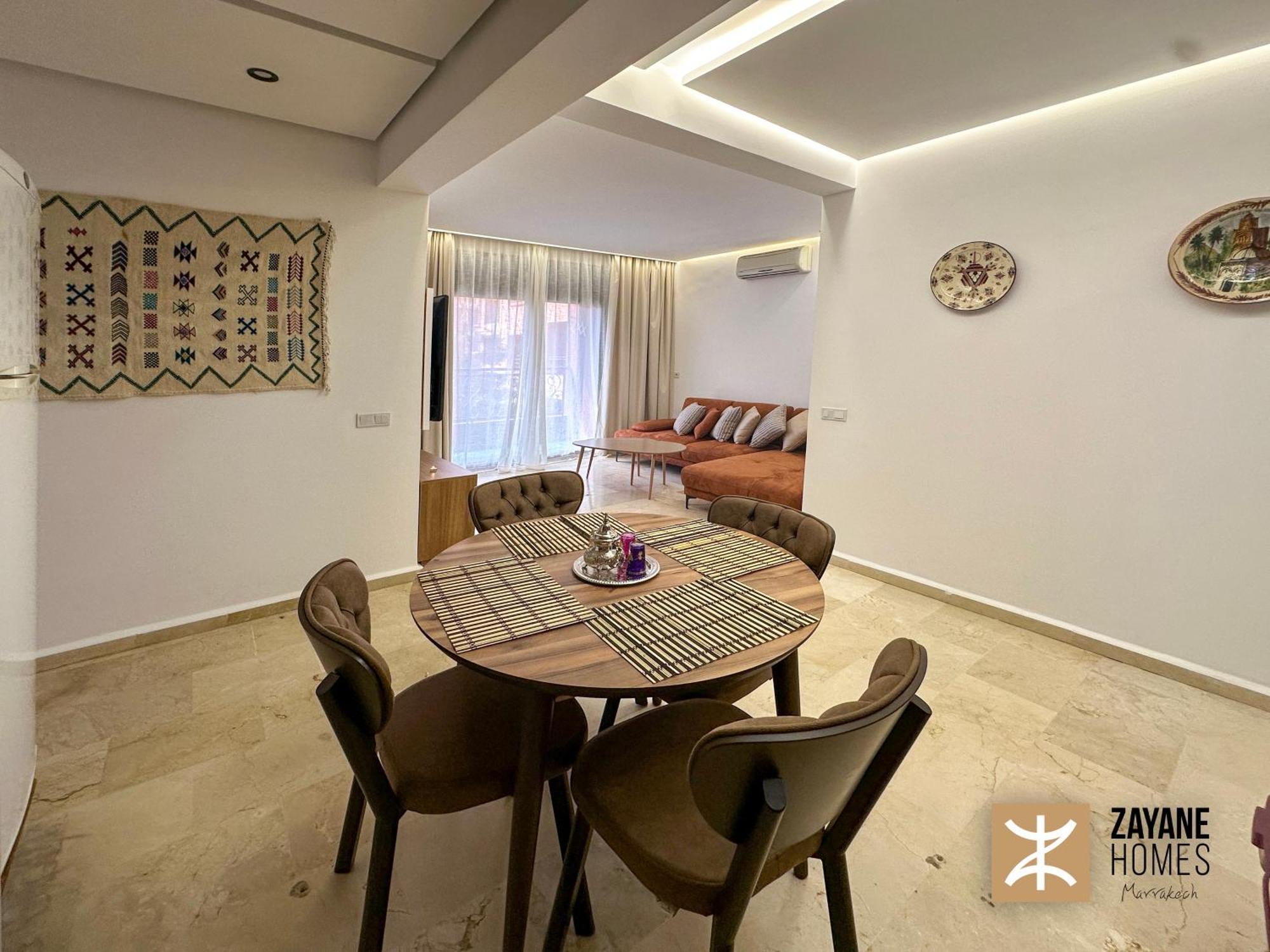 Premium Hivernage Amazigh 2br Flat - Zayane Homes Marrakesh