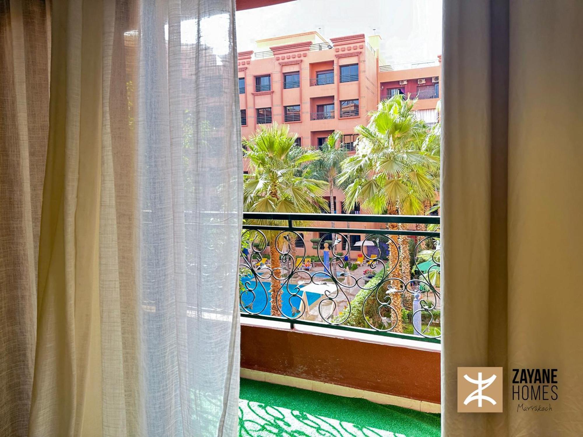 Premium Amazigh 2br Flat - Balcony & Pool Access *