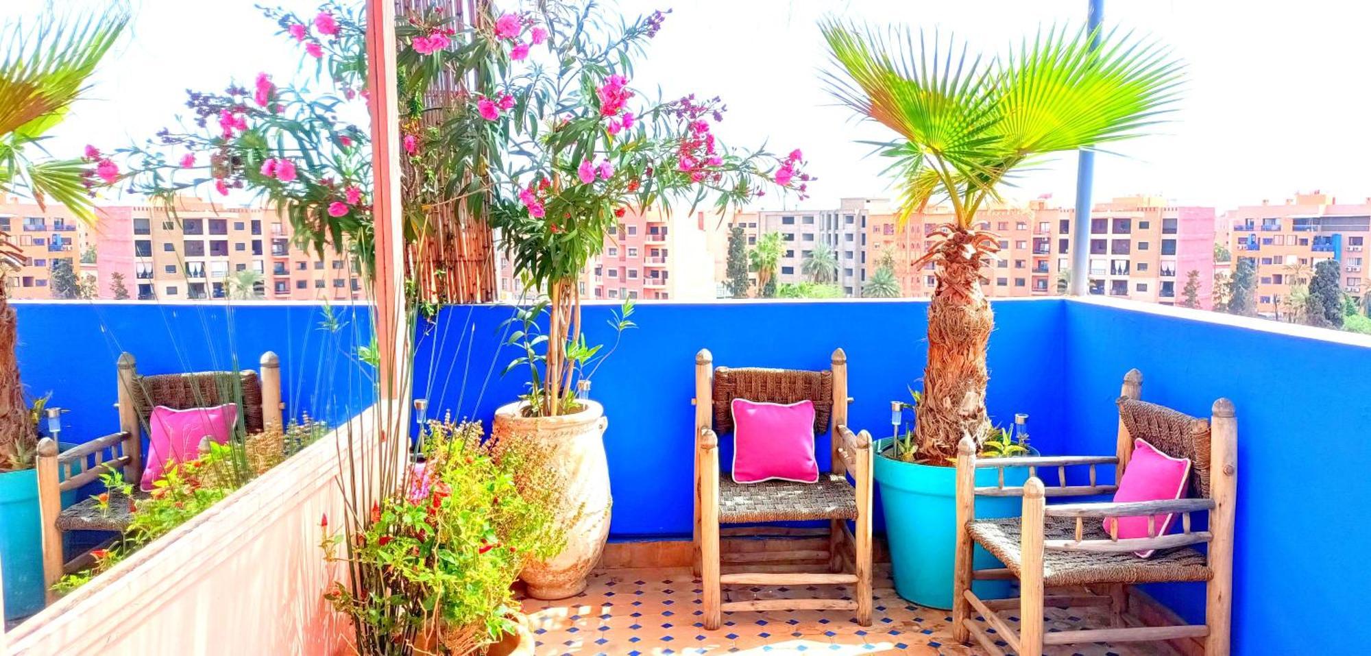Rare : Superbe Appartement&grande Terrasse Avec Vue Degagee Dans Le + Joli Quartier De Marrakech, Majorelle