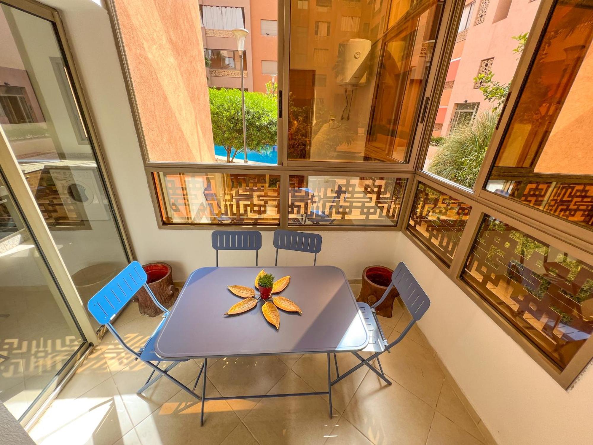 Appartement Modern Flat With Double Patio Right Next To Marrakech Center
