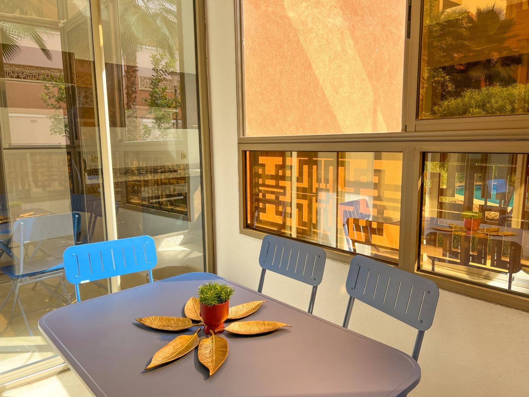 Modern Flat With Double Patio Right Next To Marrakech Center Appartement *