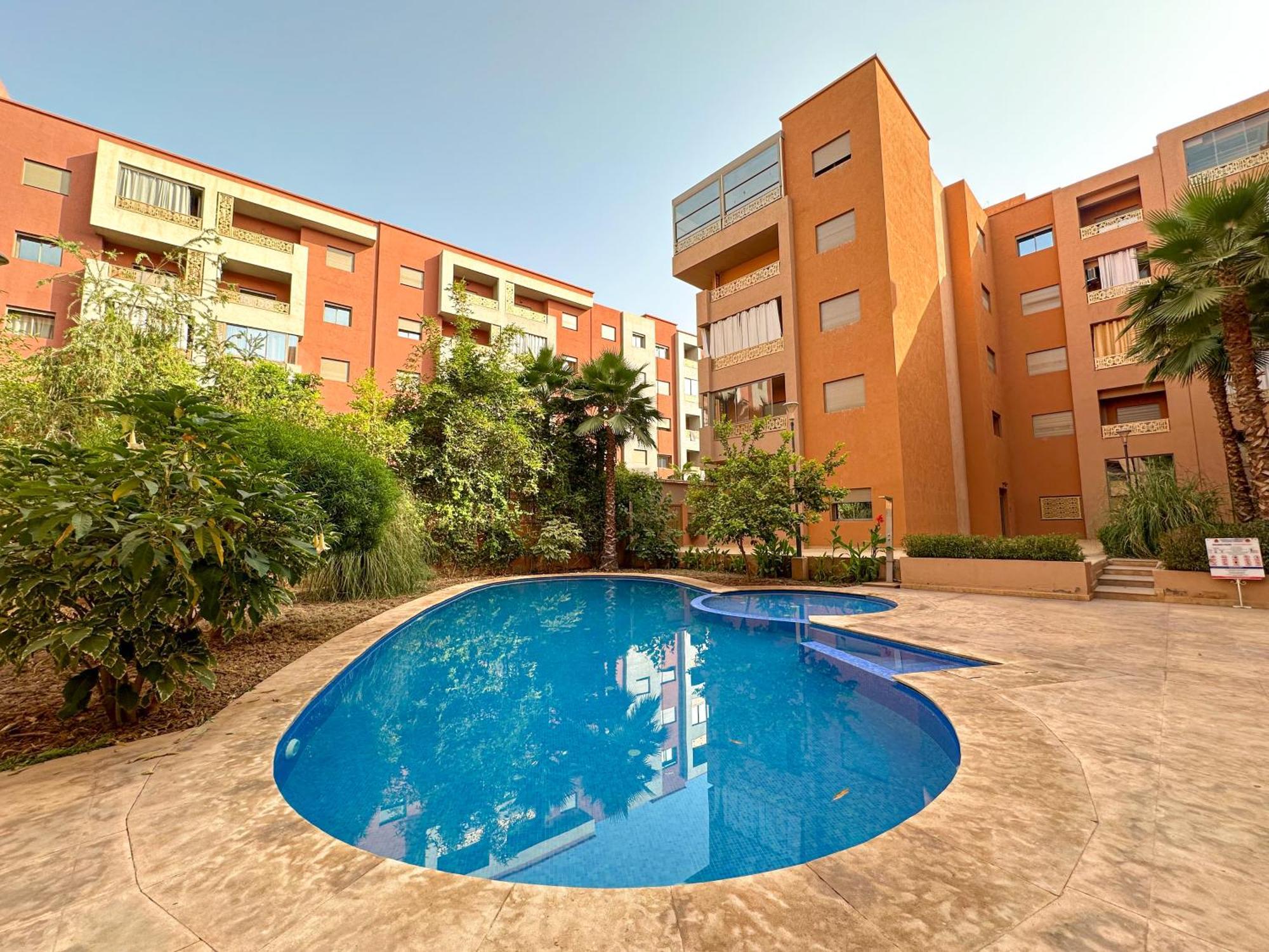 Modern Flat With Double Patio Right Next To Marrakech Center Appartement *