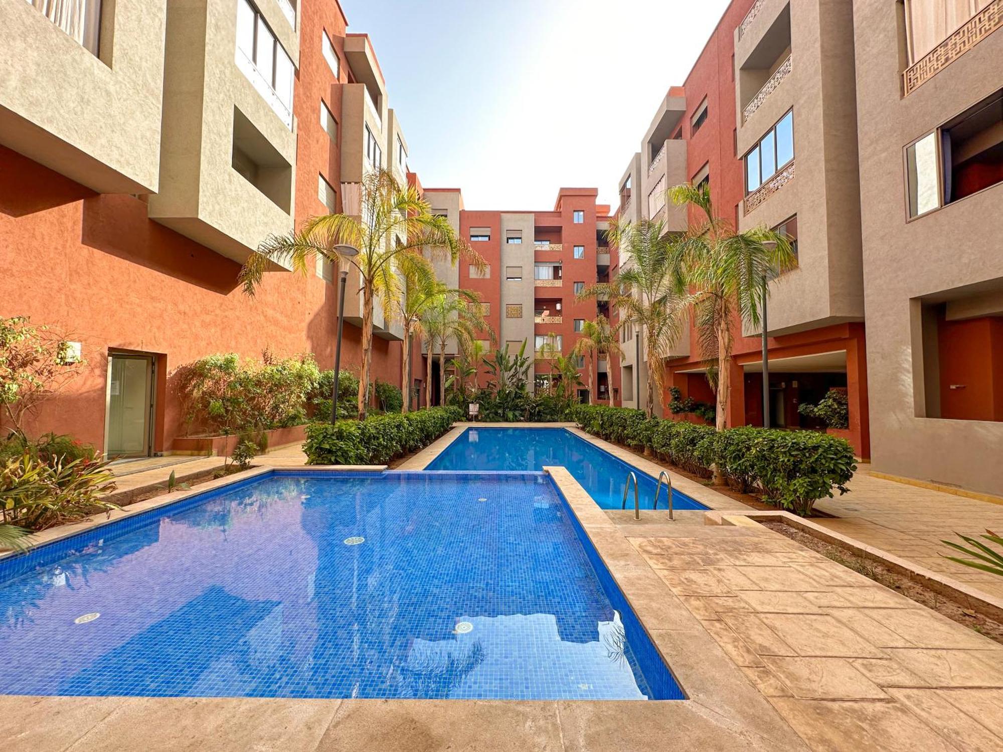 Modern Flat With Double Patio Right Next To Marrakech Center Appartement