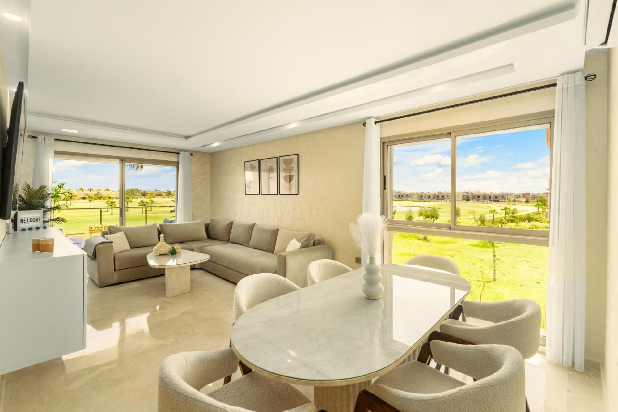 Appartement Vue Montagnes, Golf Et Piscine, Luxe A Marrakech Marrakesh