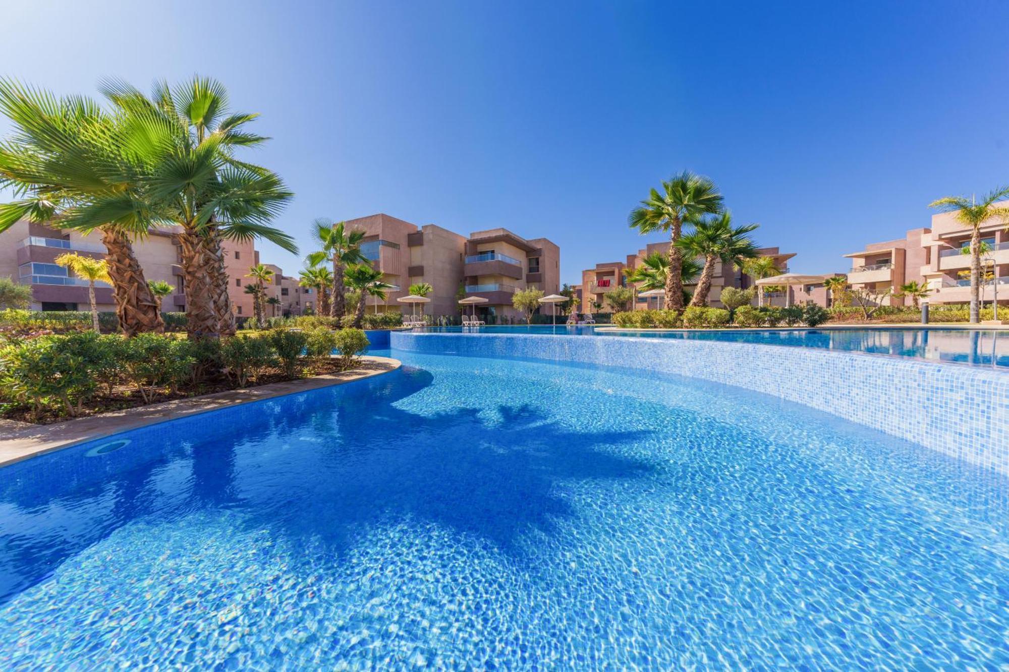 Appartement Vue Montagnes, Golf Et Piscine, Luxe A Marrakech *