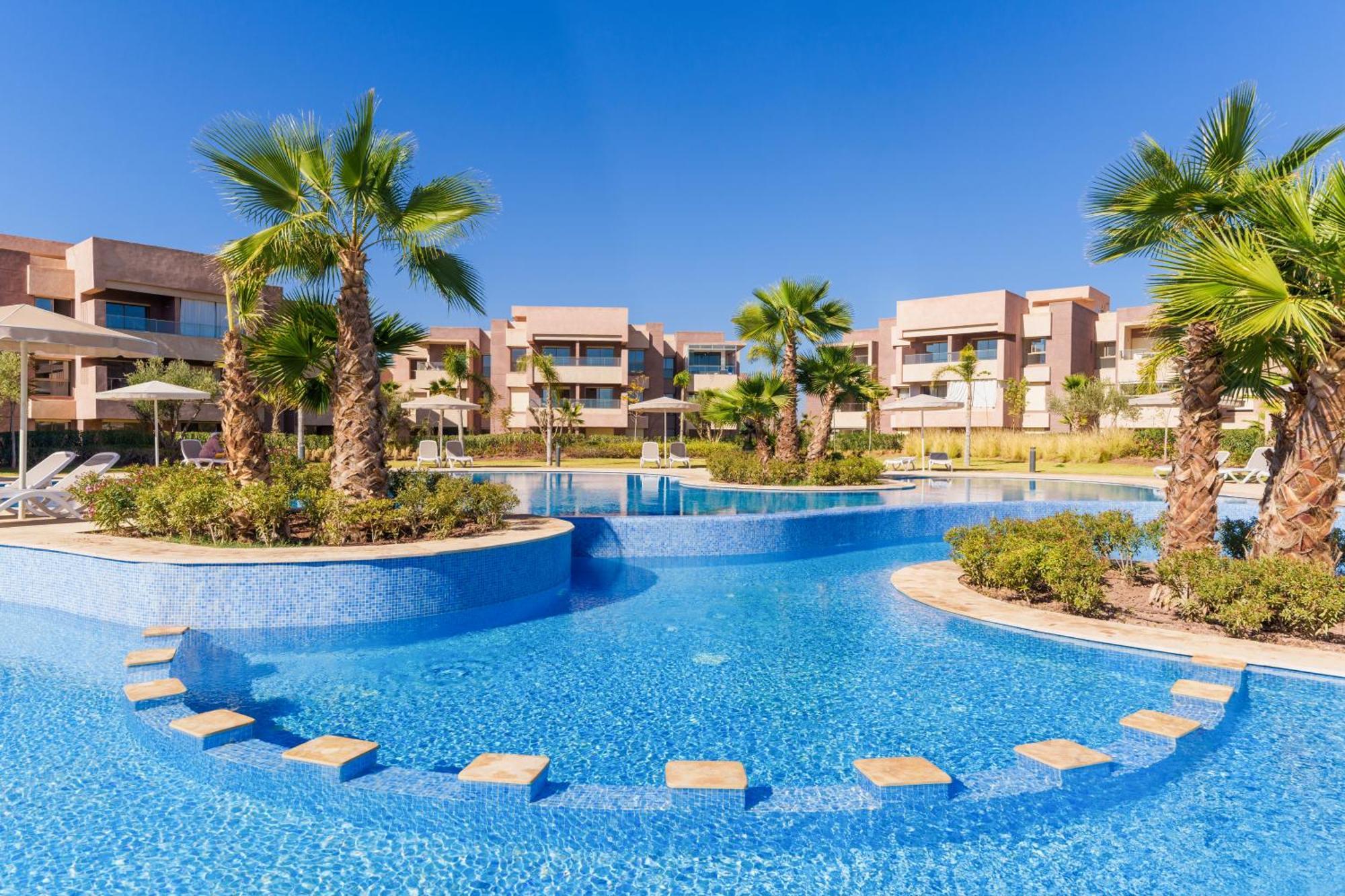 Appartement Vue Montagnes, Golf Et Piscine, Luxe A Marrakech Marrakesh
