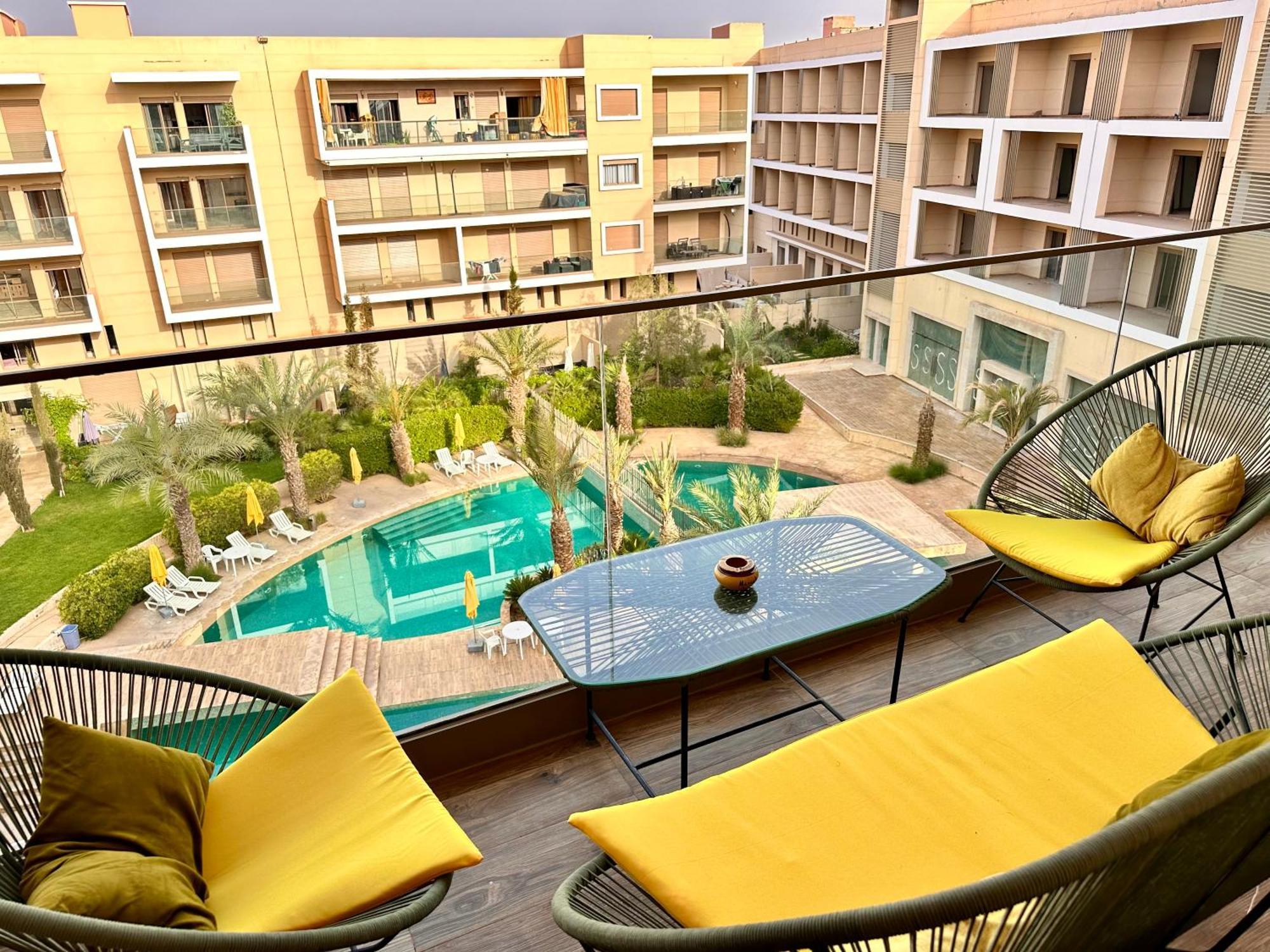 Pearl Garden Luxueux Chic Piscine Terrasse Netflix Iptv Parking Appartement