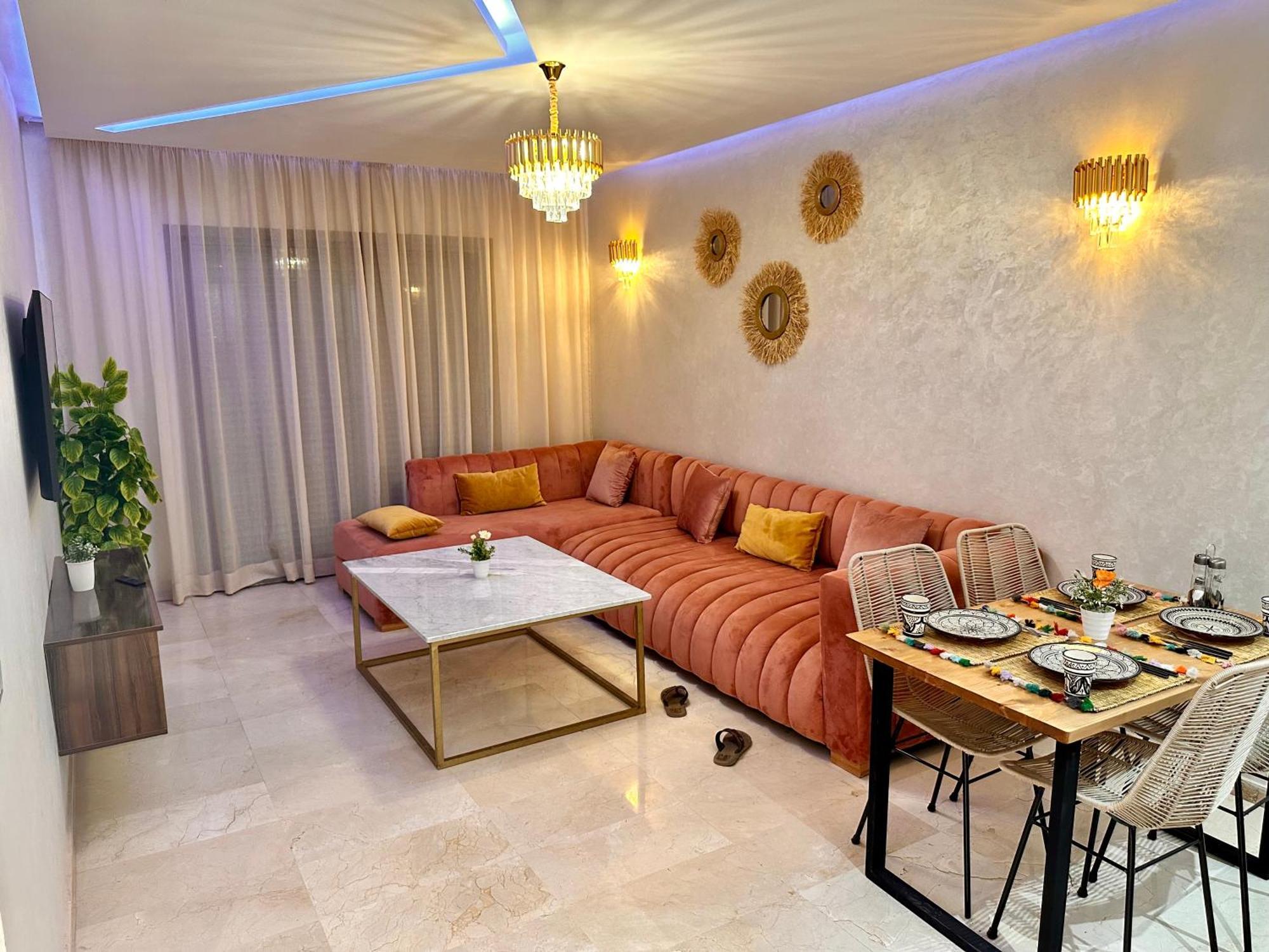 Appartement Pearl Garden Luxueux Chic Piscine Terrasse Netflix Iptv Parking