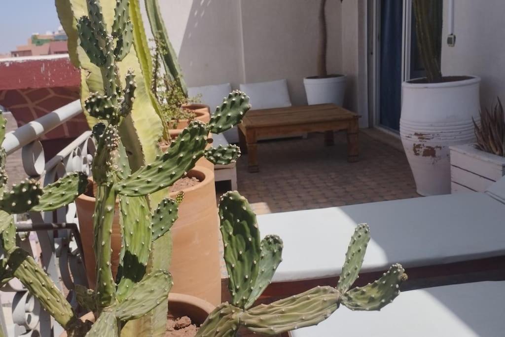 Rooftop Avec Terrasse Centre Gueliz Apartamento *