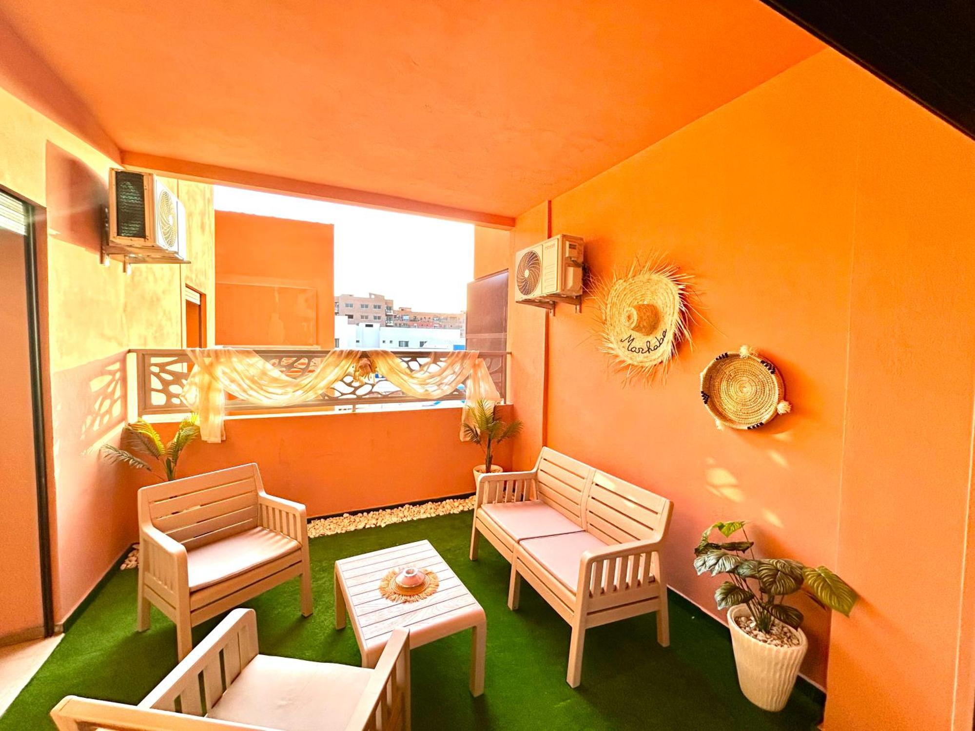 Apartment Le Cocon Dore Avec Terrasse Ensoleillee Au Centre De Marrakech *
