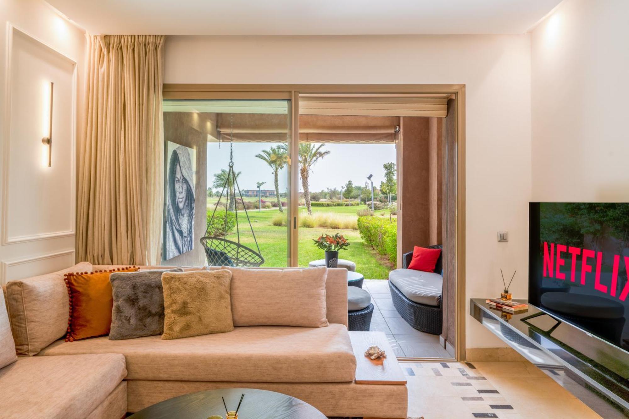 Vue Golf, Piscine, Atlas Luxe Boheme-chic Appartamento Marrakesh