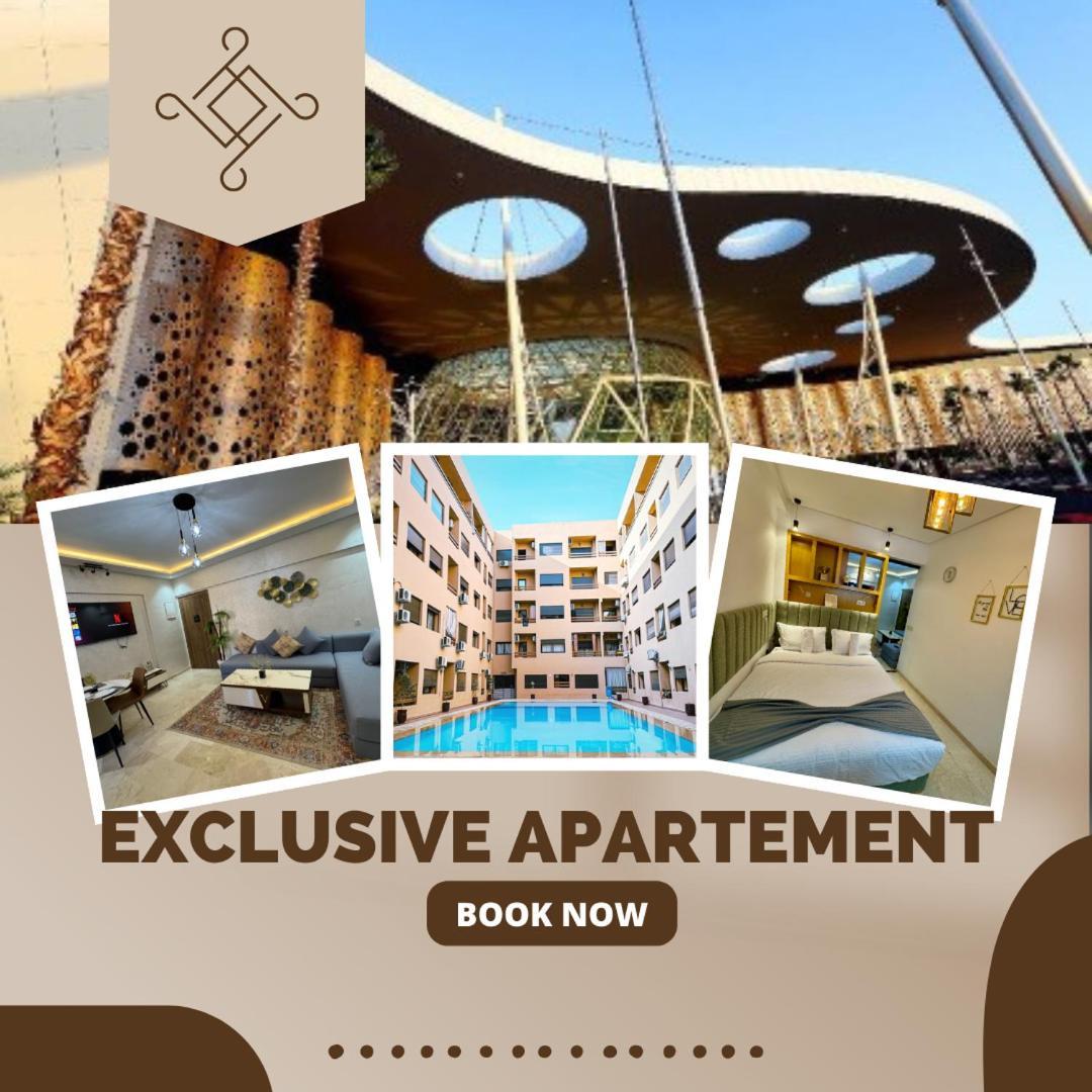 Centre Gueliz Avec Balcon Vue Piscine Apartment *