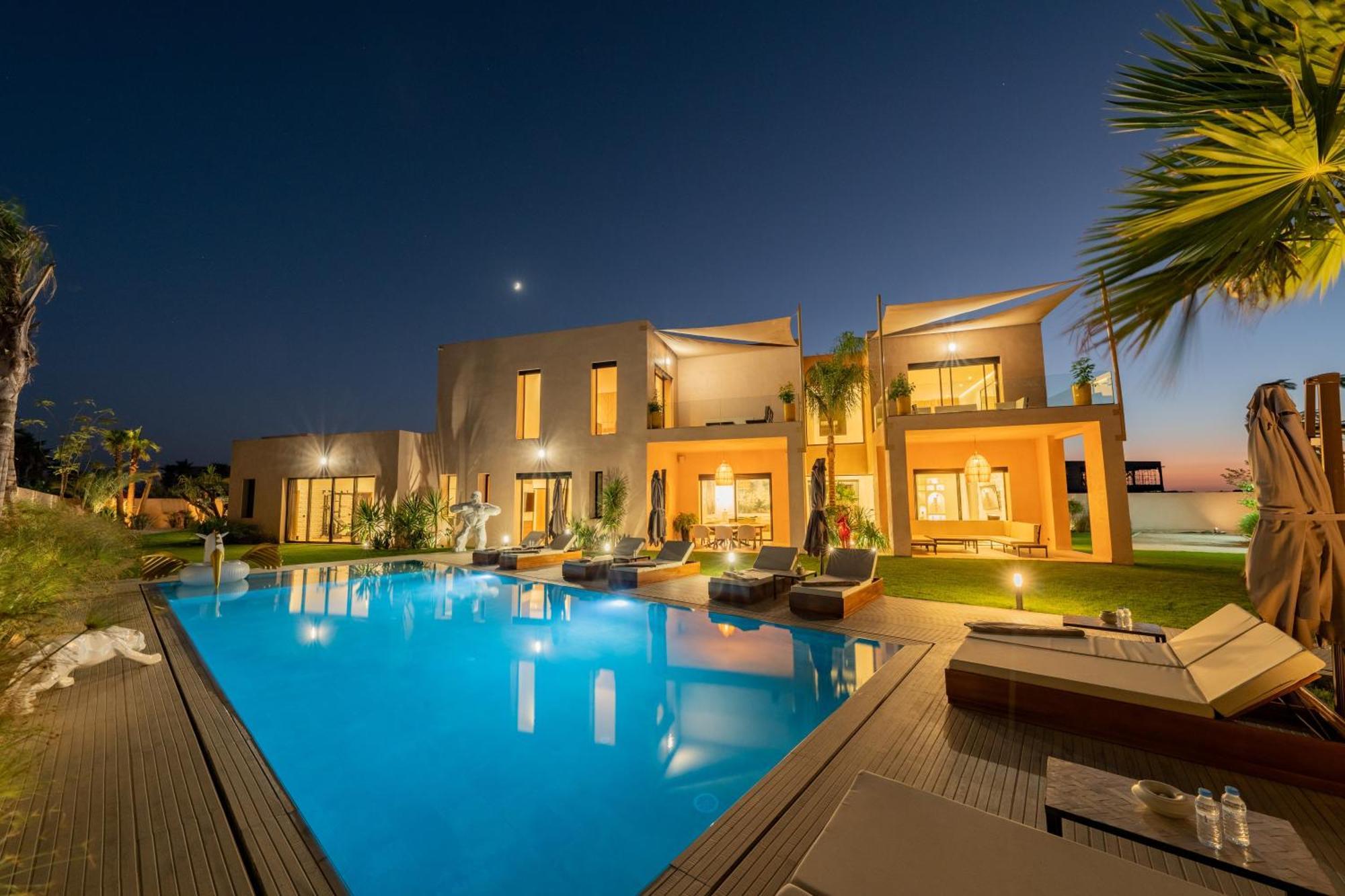 Villa Piscine, Salle De Sport Et Confort Moderne Marrakesh